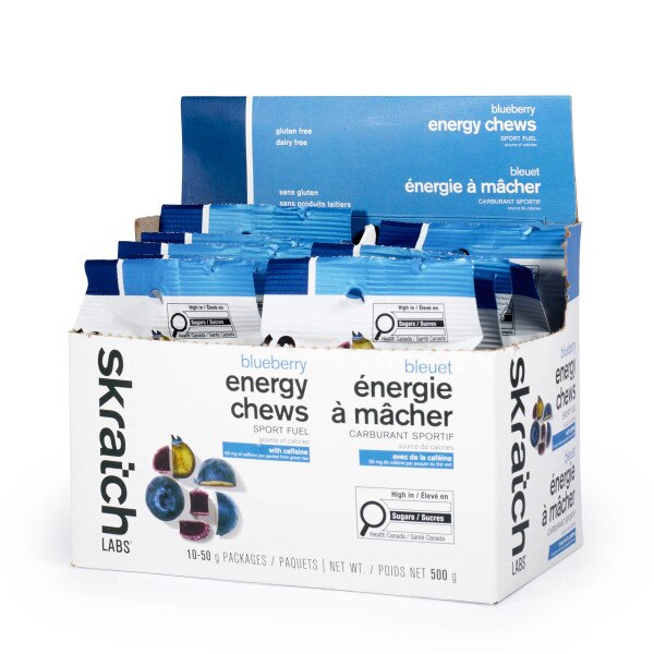 Skratch Labs Energy Chews Blueberry with Caffeine Ryeka Sport